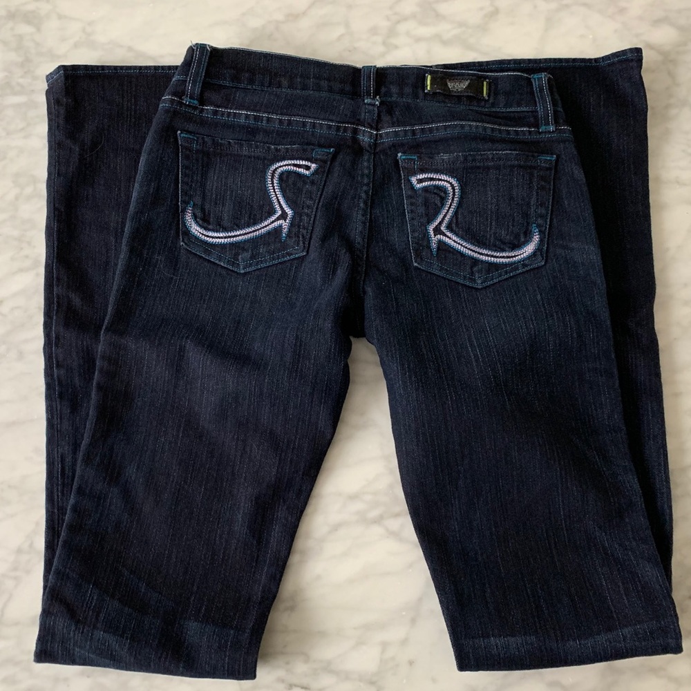 Women’s rock and republic straight jeans size 25